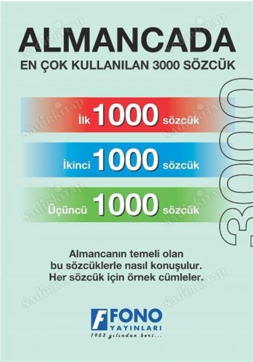Fono Almancada En Çok Kullanılan 3000 Sözcük kapağı