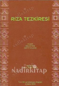 RIZA TEZKİRESİ kapağı