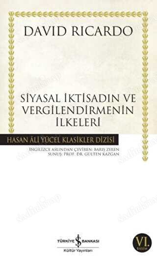 Siyasal İktisadın ve Vergilendirmenin İlkeleri kapağı