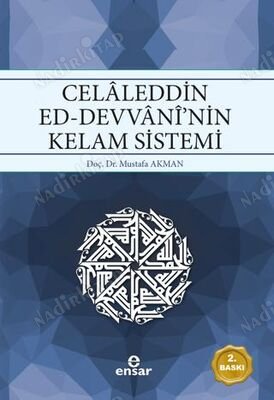 Celaleddin Ed-Devvani'nin Kelam Sistemi kapağı