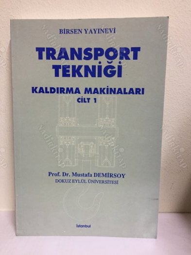 Transport Tekniği Kaldırma Makineleri Cilt:1 kapağı