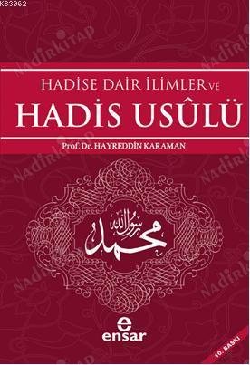 Hadise Dair İlimler Ve Hadis Usulü kapağı