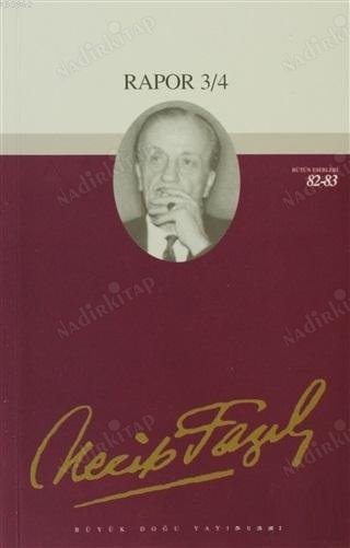 RAPOR 3/4 kapağı