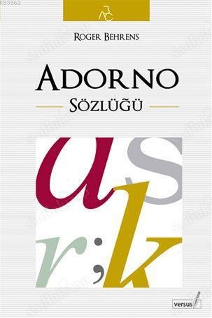 Adorno Sözlüğü kapağı
