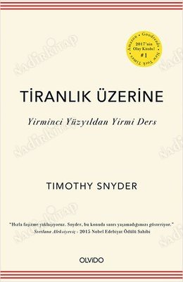 Tiranlık Üzerine Yirminci Yüzyıldan Yirmi Ders kapağı