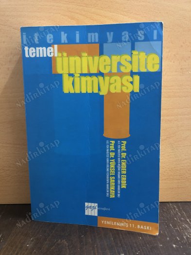 TEMEL ÜNİVERSİTE KİMYASI kapağı