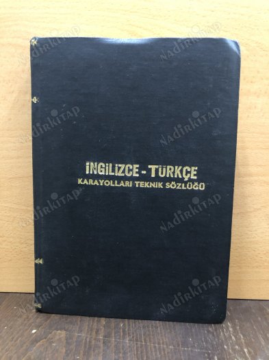 İngilizce - Türkçe Karayolları Teknik Sözlüğü kapağı