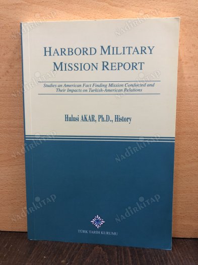 Harbord Military Mission Report ( Harbord Askeri Heyeti Raporu ) kapağı