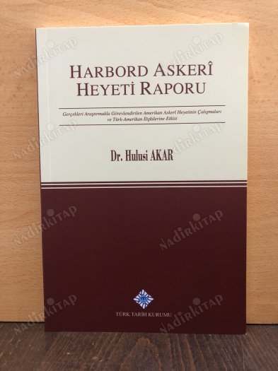 Harbord Askeri Heyeti Raporu kapağı