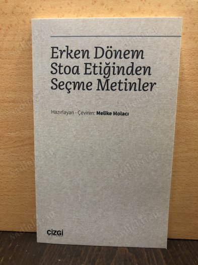 Erken Dönem Stoa Etiğinden Seçme Metinler kapağı