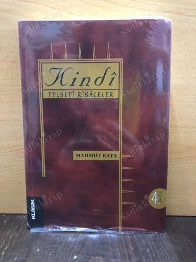 Kindi Felsefi Risaleler kapağı