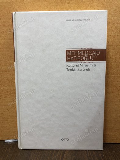 Kültürel Mirasımızı Tenkid Zarureti kapağı