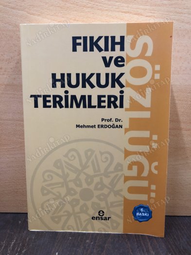 FIKIH VE HUKUK TERİMLERİ SÖZLÜĞÜ kapağı