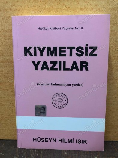Kıymetsiz Yazılar ( Kıymeti Bulunamıyan Yazılar ) kapağı