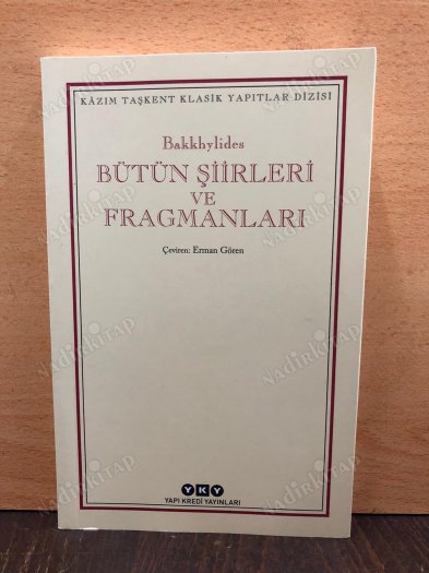 Bakkhylides - Bütün Şiirleri ve Fragmanları kapağı