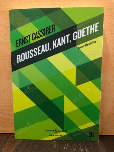 Rousseau, Kant, Goethe kapağı