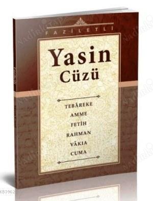 Faziletli Yasin Cüzü kapağı