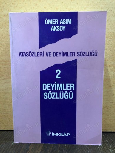 ATASÖZLERİ VE DEYİMLER SÖZLÜĞÜ 2 kapağı