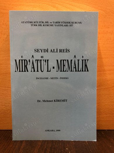 Mir'atü'l-Memalik (İnceleme, Metin, İndeks) kapağı