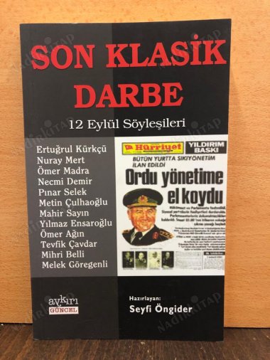 Son Klasik Darbe 12 Eylül Söyleşileri kapağı