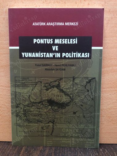 PONTUS MESELESİ VE YUNANİSTAN'IN POLİTİKASI kapağı