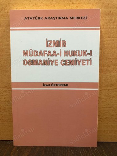 İzmir Müdafaa-i Hukuk-ı Osmaniye Cemiyeti kapağı