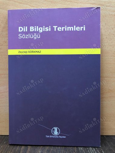 Dil Bilgisi Terimleri Sözlüğü kapağı