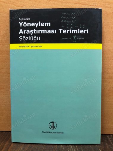 Açıklamalı Yöneylem Araştırması Terimleri Sözlüğü kapağı