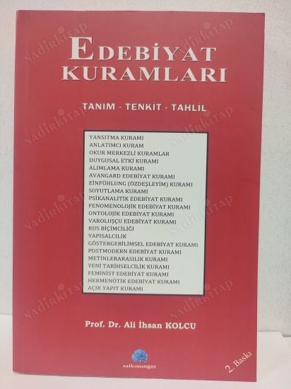 EDEBİYAT KURAMLARI / TANIM-TENKİT-TAHLİL kapağı