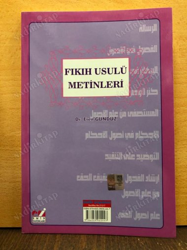 Fıkıh Usulü Metinleri (Ders Notu) kapağı