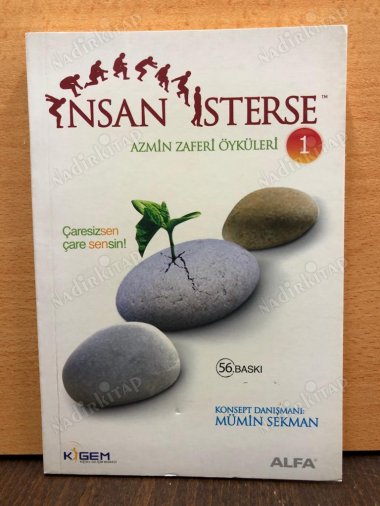 İnsan İsterse / Azmin Zaferi Öyküleri 1. Kitap kapağı