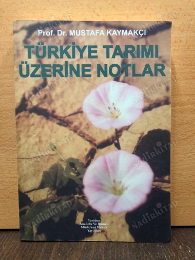 Türkiye Tarımı Üzerine Notlar kapağı