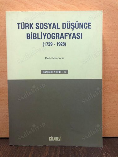 Türk Sosyal Düşünce Bibliyografyası (1729-1928) kapağı