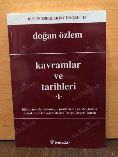 Kavramlar ve Tarihleri 1 kapağı