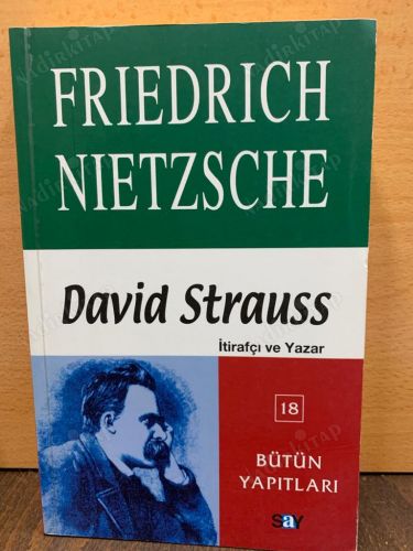 David Strauss / İtirafçı ve Yazar kapağı