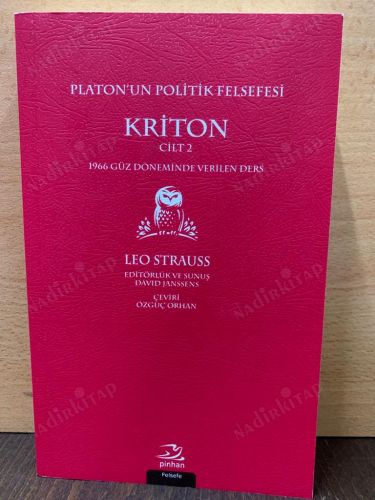 PLATON'UN POLİTİK FELSEFESİ CİLT 2 KRİTON kapağı