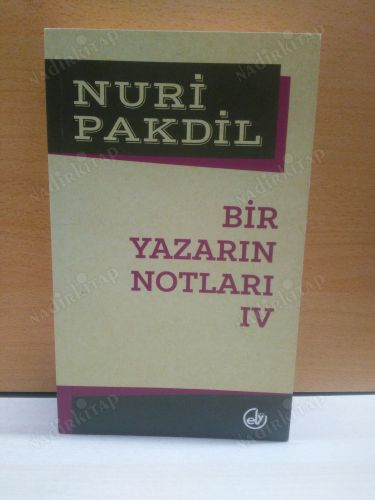 Bir Yazarın Notları 4 kapağı