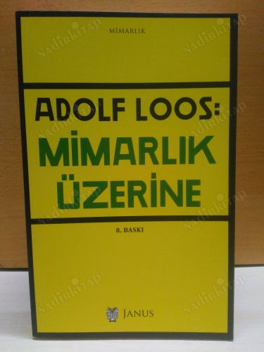 MİMARLIK ÜZERİNE kapağı