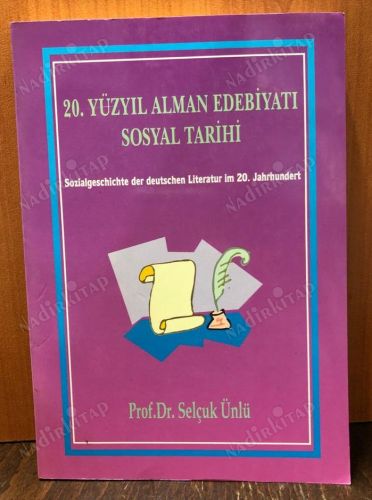 20.YÜZYIL ALMAN EDEBİYATI SOSYAL TARİHİ kapağı