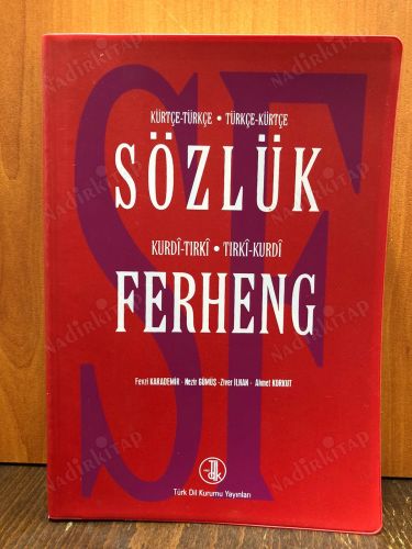 Kürt - Türkçe / Türkçe - Kürtçe Sözlük (Kurdi - Tırki / Tırki - Kurdi Ferheng) kapağı