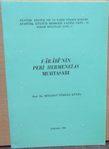 Farabi'nin Peri Hermeneias Muhtasarı kapağı