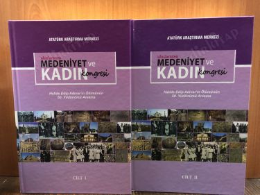 ULUSLARARASI MEDENİYET VE KADIN KONGRESİ (HALİDE EDİP ADIVAR'IN ÖLÜMÜNÜN 50. YILDÖNÜMÜ ANISINA) - 2 CİLT TAKIM kapağı